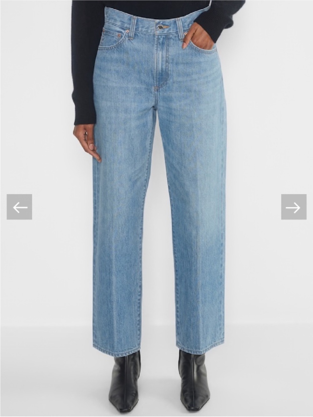 Aritzia Denim Forum Women’s The 90s Marlo Hi-Rise Baggy Jeans Size 25 Light Wash